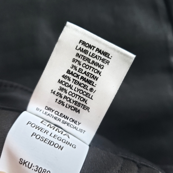 DL1961 Leather Skinny Emma Power Legging Jeans - Picture 7 of 12